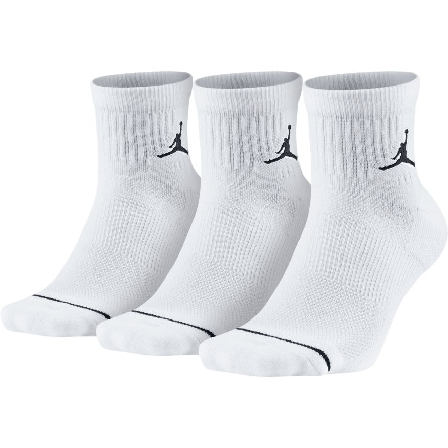 Jordan Jumpman High-Intensity Quarter Sock (3 Pair) --_'White'_