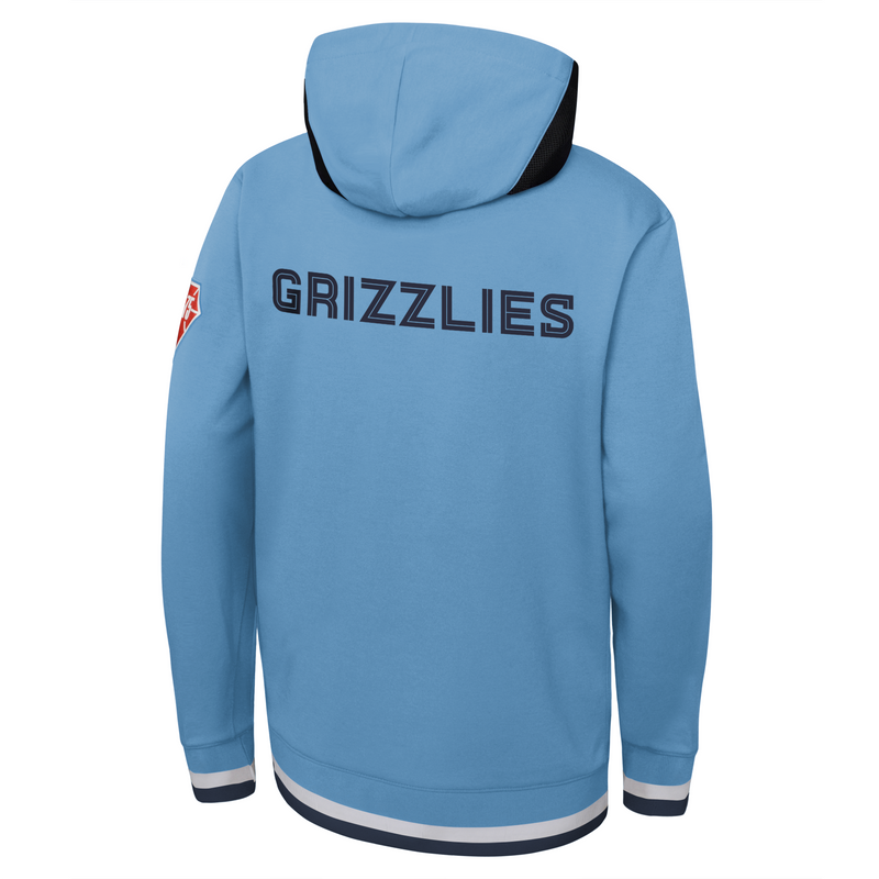 Nike Men's Memphis Grizzlies Navy Fleece Pullover Hoodie, Small, Blue