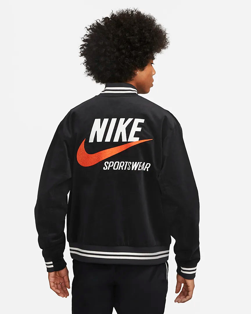 Nike Sportswear Trend Bomber jacket for men 'Black/Sail/Gold'