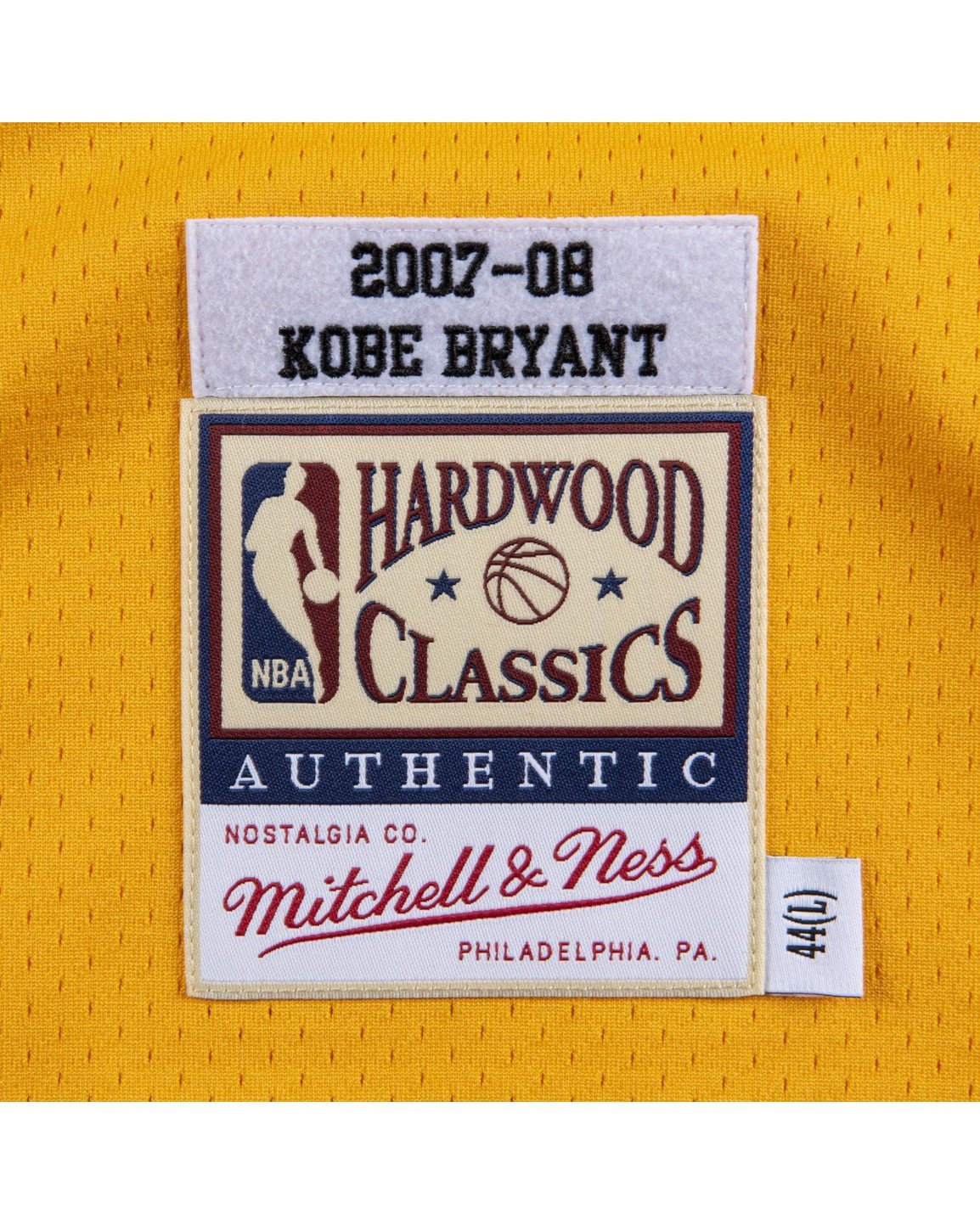 Mitchell & Ness NBA AUTHENTIC JERSEY Los Angeles Lakers 2007-08 Kobe Bryant  #24 Yellow