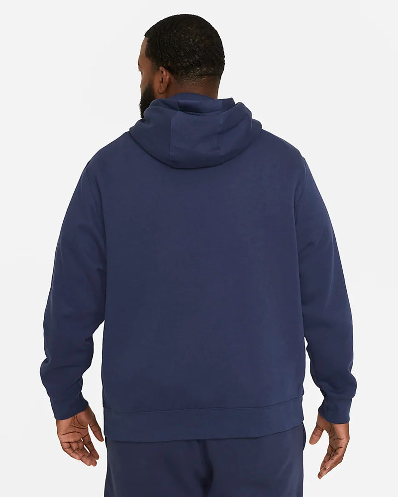 Nike Sportswear Club Fleece Pullover Hoodie 'Navy/White'