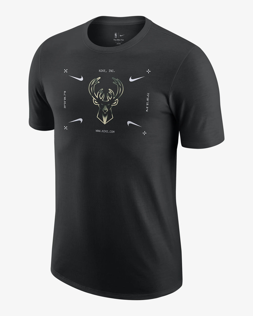 Milwaukee Bucks Men's Nike NBA T-Shirt 'Black'