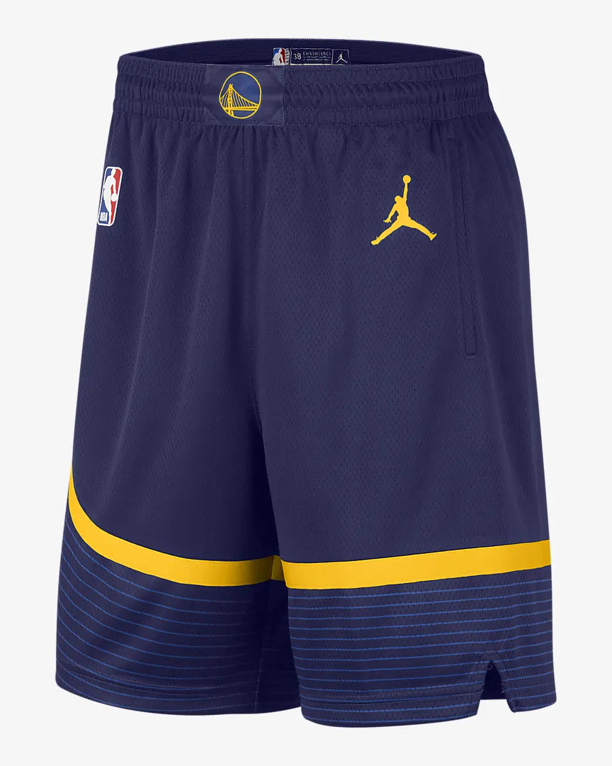 Golden State Warriors Statement Edition Men's Jordan Dri-FIT NBA Swingman Basketball Shorts 'Blue/Amarillo'