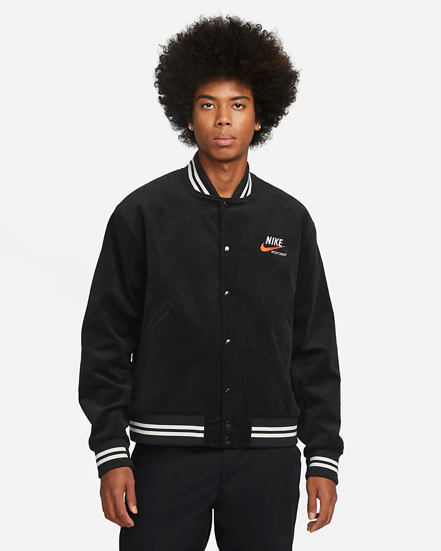 Nike Sportswear Trend Bomber jacket for men 'Black/Sail/Gold'