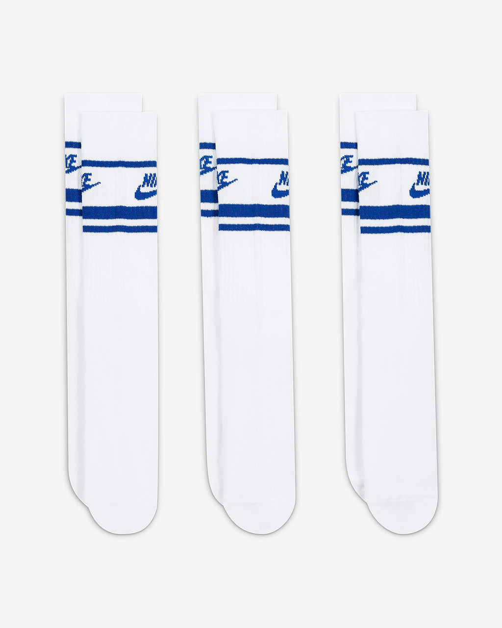 Nike Sportswear Everyday Essential Crew Socks (3 Pairs) 'White/Blue'