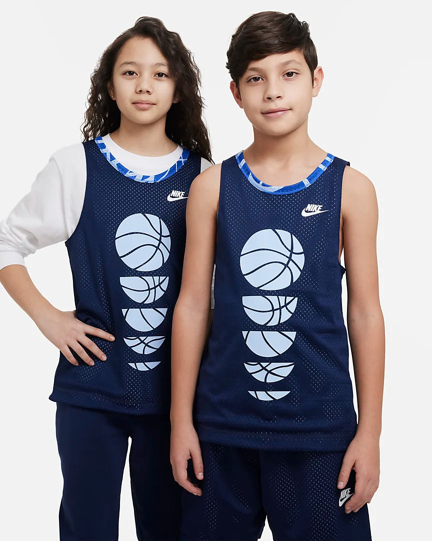 Nike Culture of Basketball Kids reversible basketball jersey 'Navy/Cobalt/White'