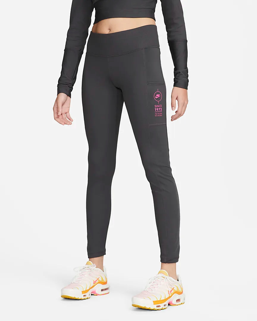 Nike Sportswear Women's Ribbed Sports Utility Leggings with Pockets 'Anthracite'