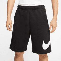 Nike Sportswear Club Men's Graphic Shorts 'Black/White'