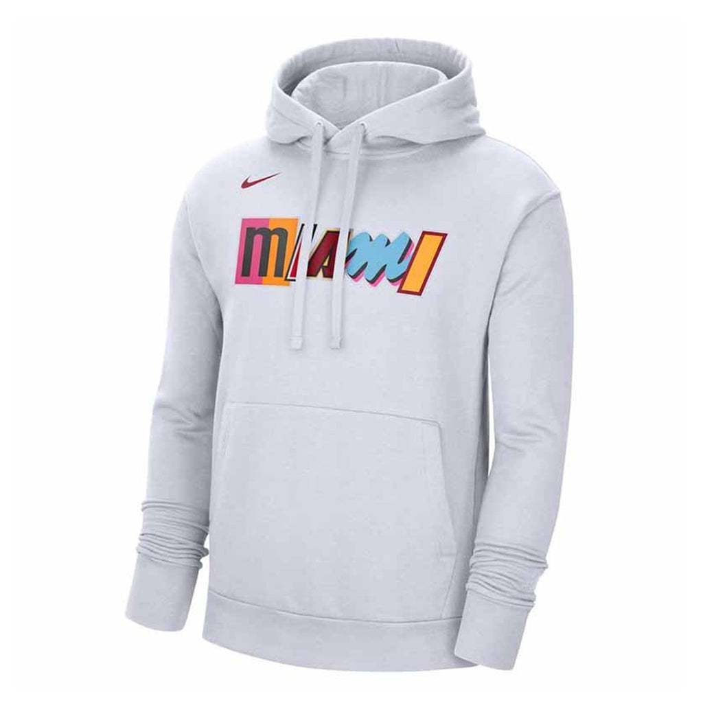 Nike Fleece Essential Miami Heat City Edition Boys Pullover 'White'