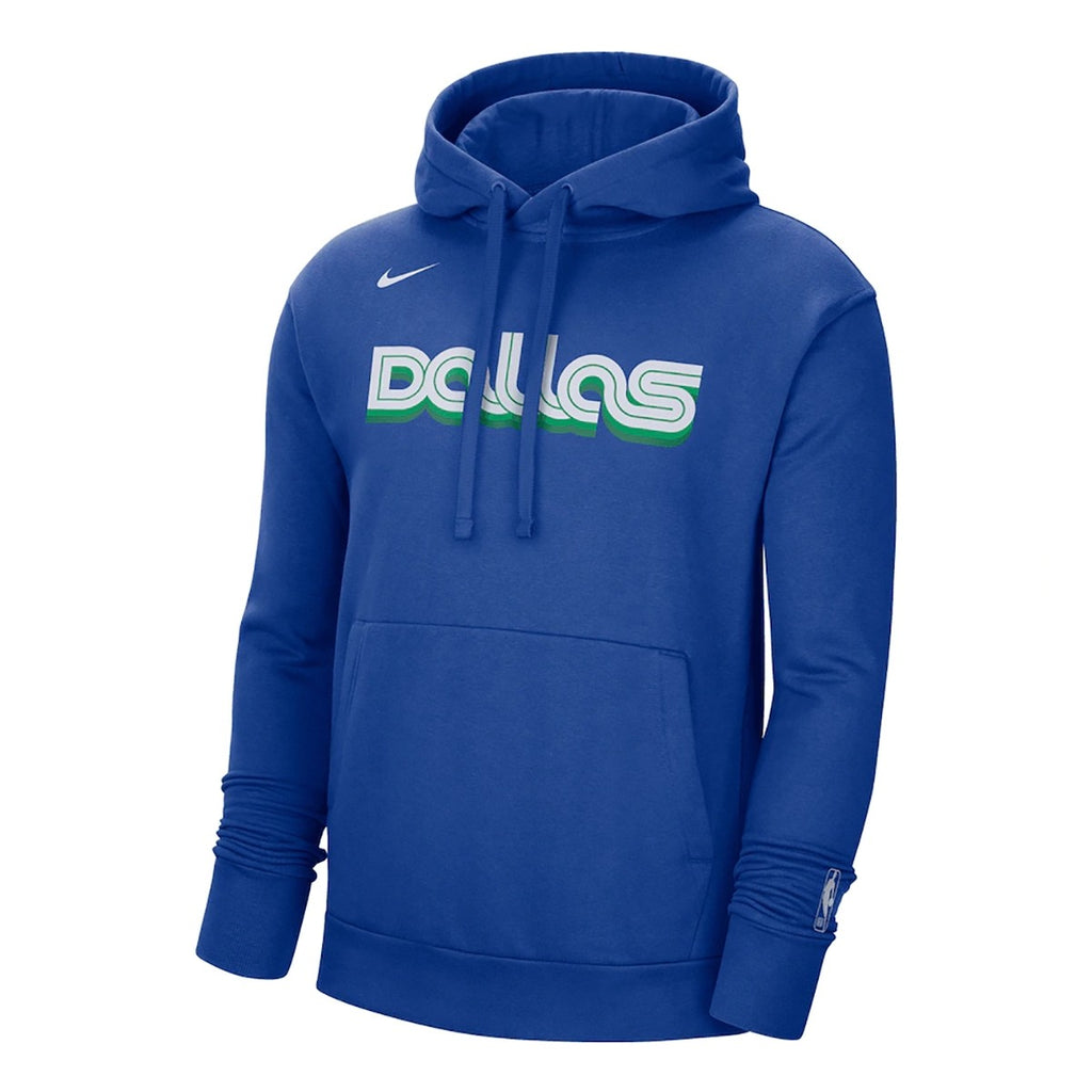 Nike Fleece Essential Dallas Mavericks City Edition Boys Pullover 'Blue'