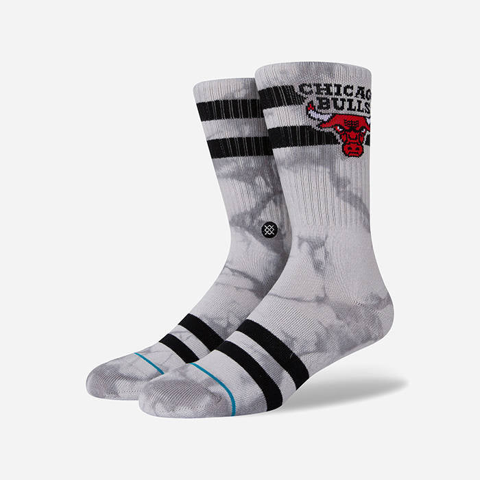 Stance Bulls Dyed Socks 'Grey/Red'