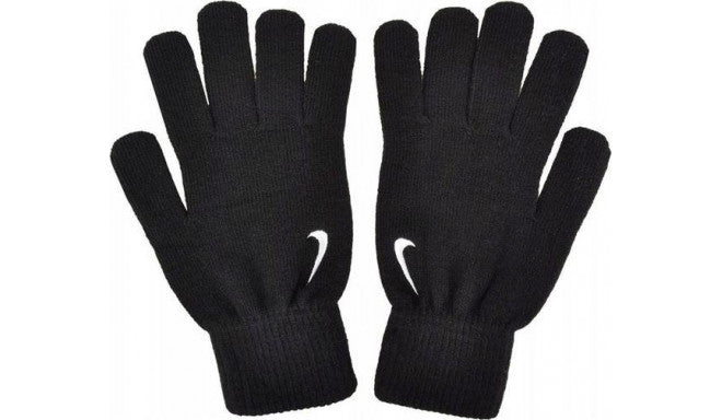 Nike Swoosh Knit Gloves 'Black/White'