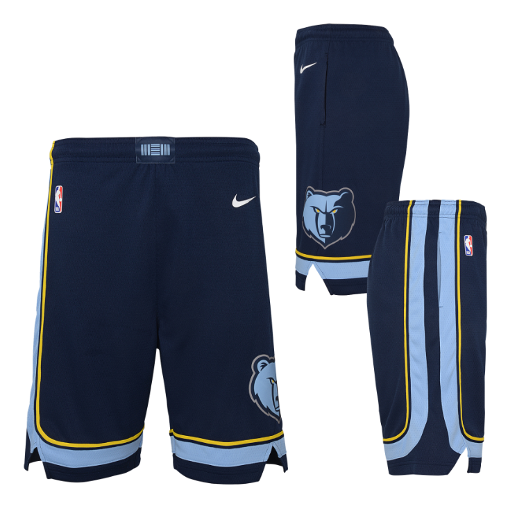 Memphis Grizzlies Icon Edition 2020 Nike NBA Swingman Shorts Kids 'Navy'