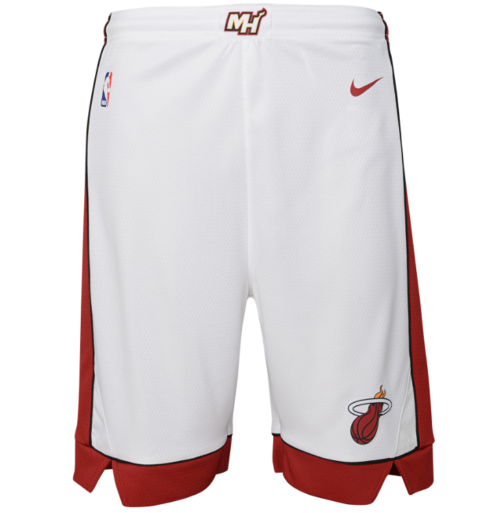 Miami Heat Association Edition 2020 Nike NBA Swingman Shorts Kids 'White'