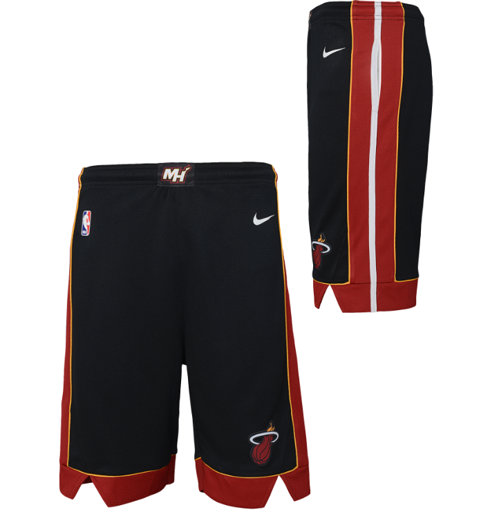 Miami Heat Icon Edition 2020 Nike NBA Swingman Shorts Kids 'Black'