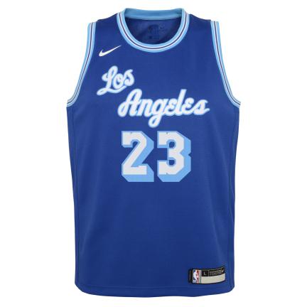 Nike LA Lakers Lebron James Hardwood Classics Swingman Jersey Blue