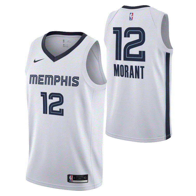 Nike NBA Memphis Grizzlies Ja Morant Swingman Association Kids Jersey 'White'