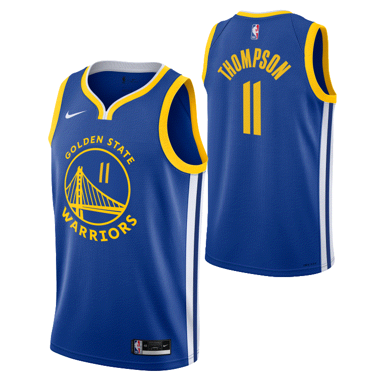 Nike NBA Golden State Warriors Klay Thomspon Swingman Icon Kids Jersey 'Blue'