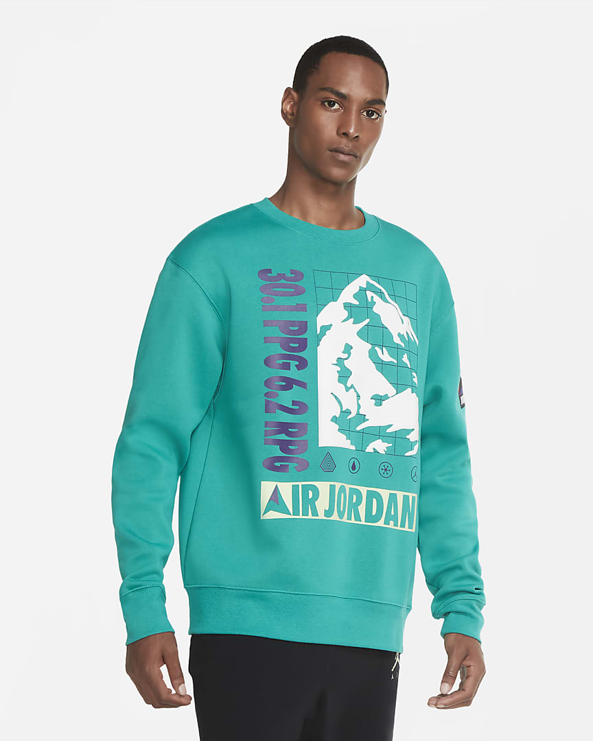 Jordan Winter Utility Jumpman Men's Crew 'Neptune Green'