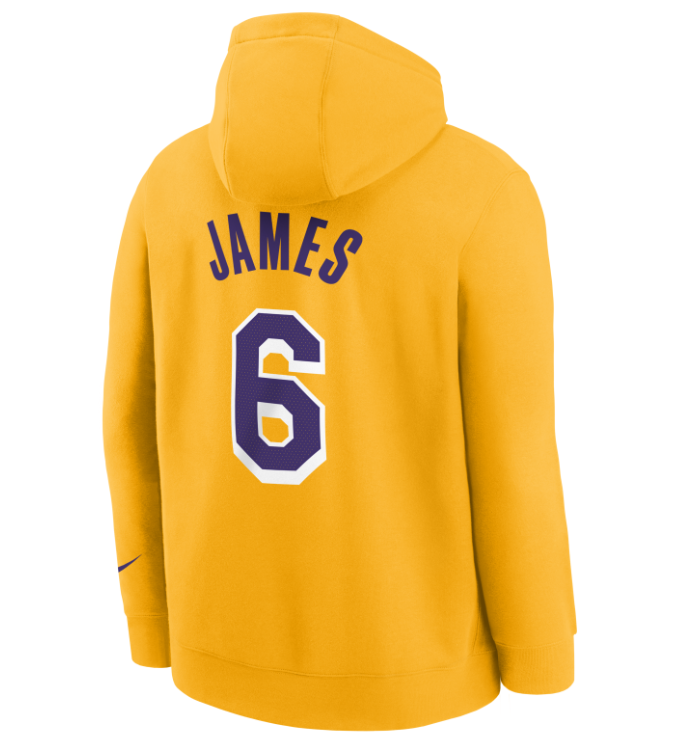 Nike Kids Pull Over Esssential Los Angeles Lakers LeBron James 'Amarillo'