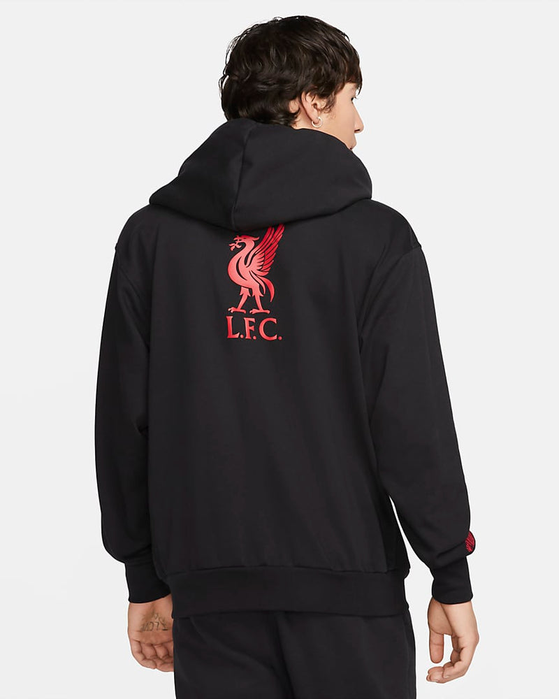 LeBron x Liverpool FC Men's Pullover Hoodie 'Black/Red'