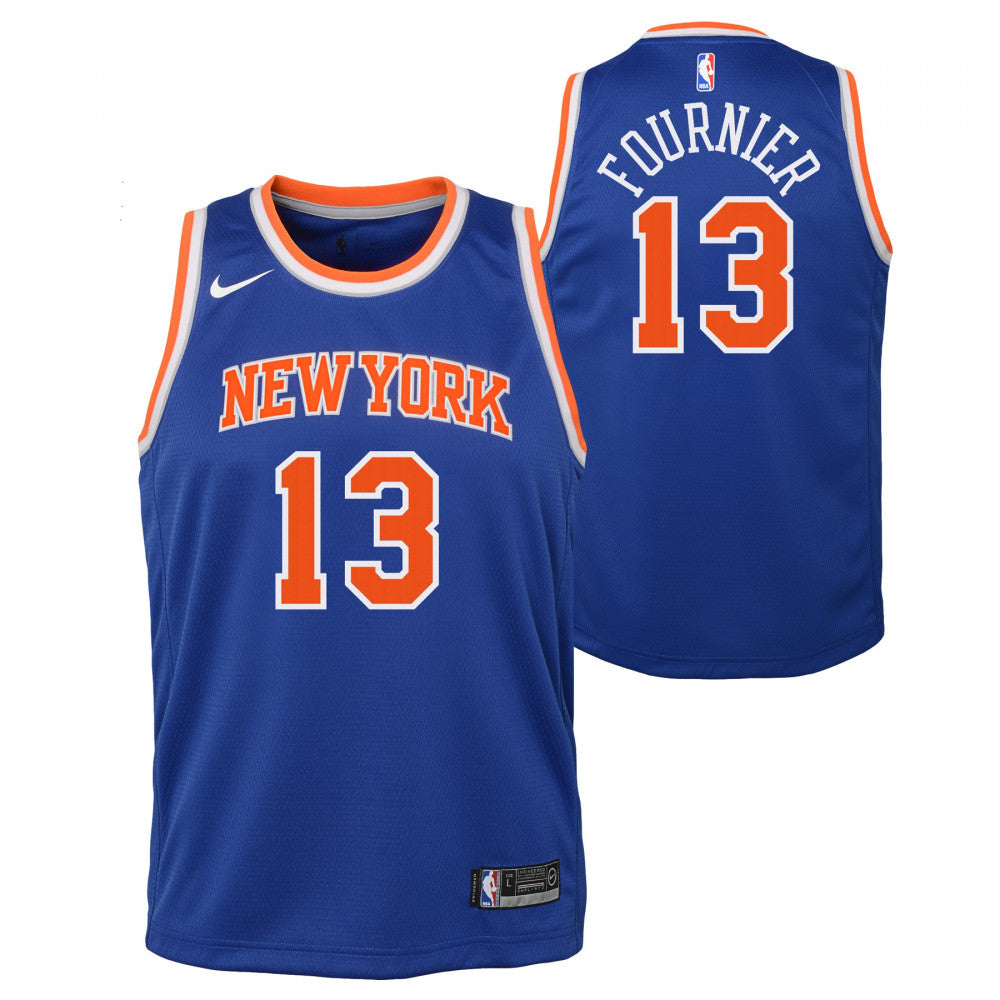 Nike NBA New York Knicks Evan Fournier Swingman Icon Kids Jersey 'Blue/Orange'