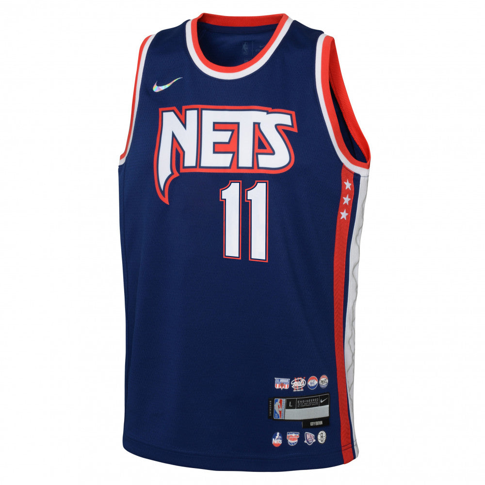 Nets IRVING #11 White Kids NBA Jersey 热压