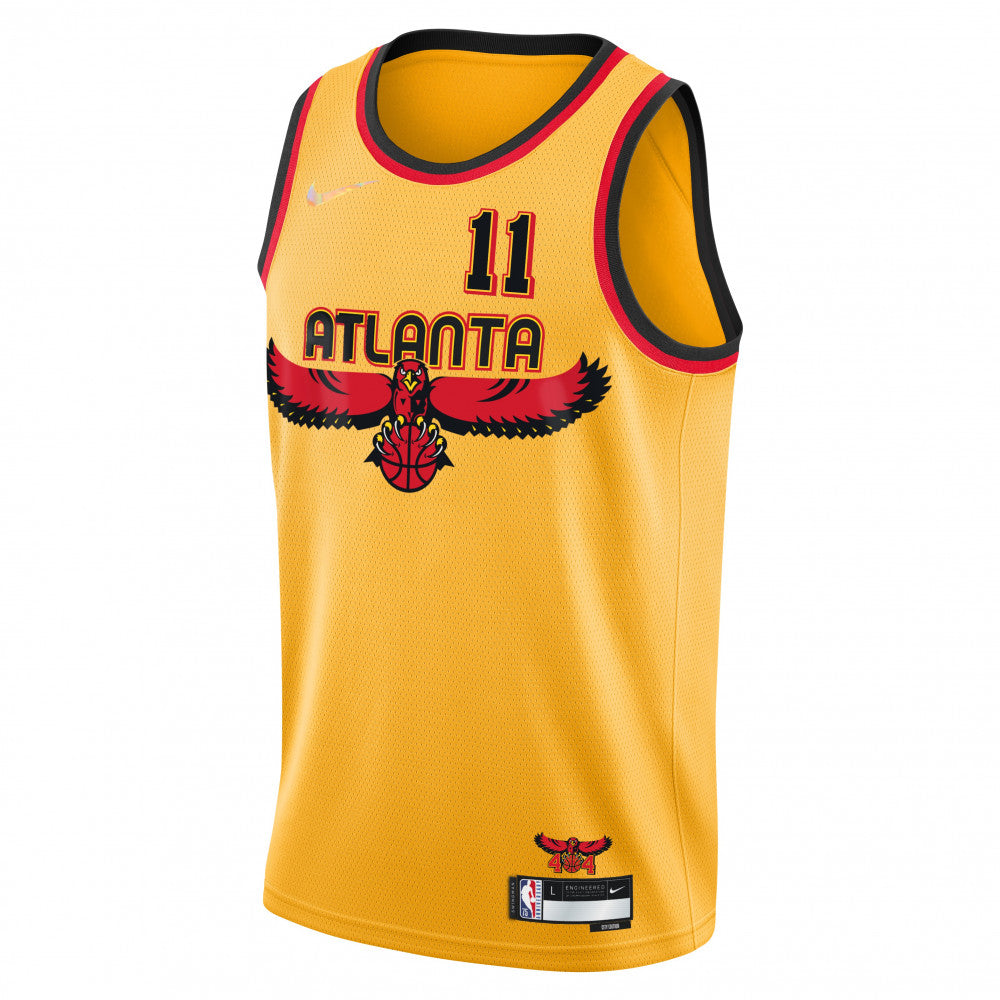 Nike Men's Atlanta Hawks Trae Young #11 Red Dri-Fit Swingman Jersey, Medium