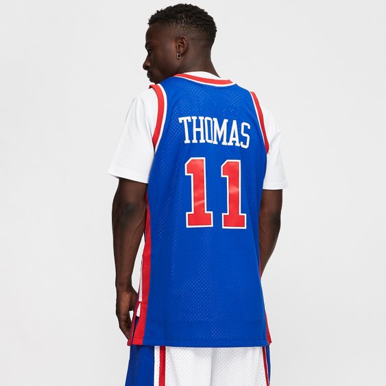 M&N Swingman Jersey I.Thomas #11 Detroit Pistons 'Blue/Red'