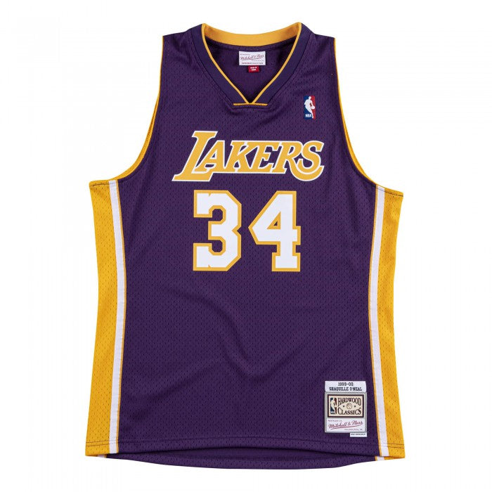 Mitchell & Ness NBA Swingman Jersey Los Angeles Lakers "Shaquille O'Neal" 'Purple/Yellow'