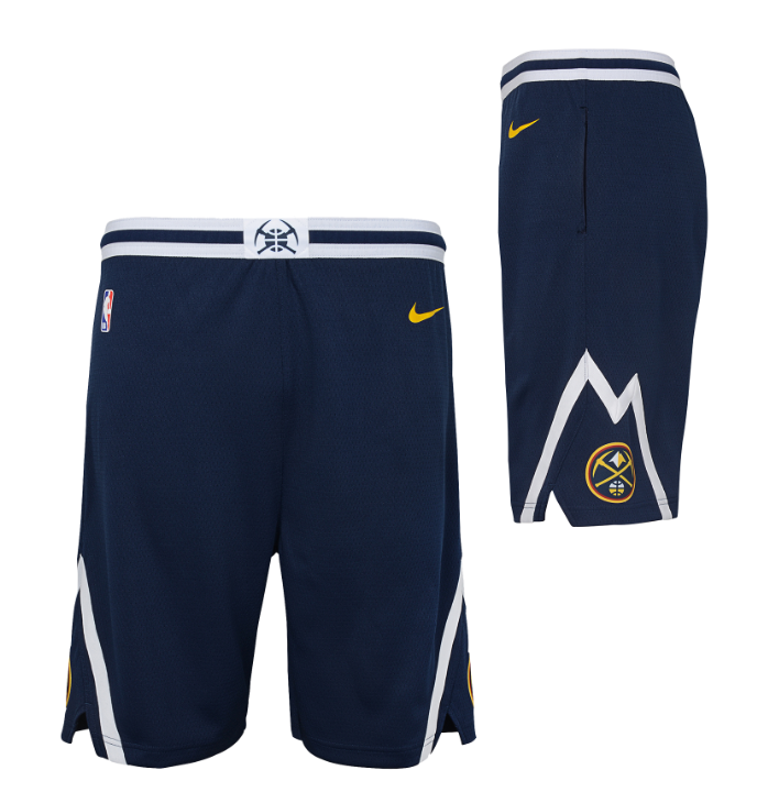 Denver Nuggets Icon Edition 2020 Nike NBA Swingman Shorts Kids 'Navy'
