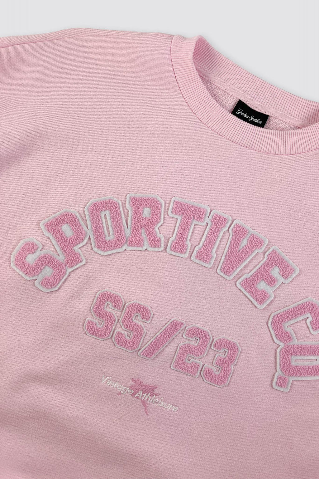 Goodies Sportive  - Pink Towel  Crewneck Pink