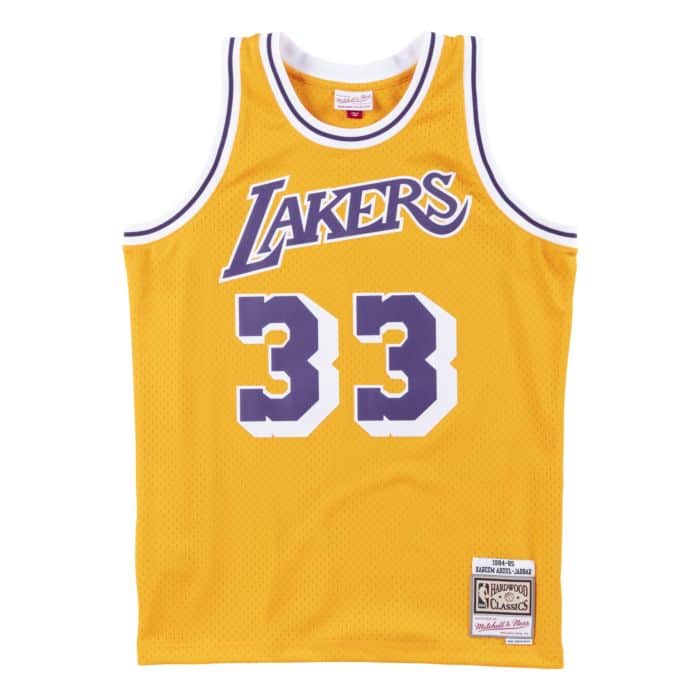 Mitchell & Ness NBA Swingman Jersey Los Angeles Lakers "Kareem Abdul-Jabbar" 'Yellow/Purple'