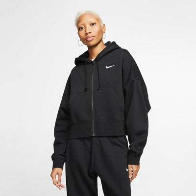 Nike Sportswear Essential Women's Zip Hoody 'Black/White'