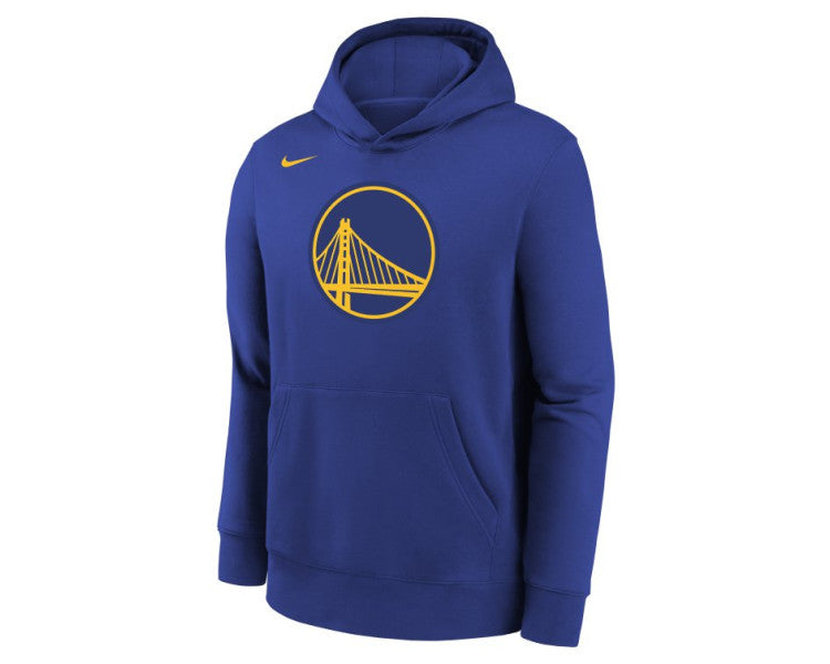 Nike NBA Golden State Warriors Fleece Pullover Essential Kids 'Rush Blue'