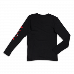 Jordan 1 Chicago Bulls Long Sleeves Kids T-Shirt 'Black'