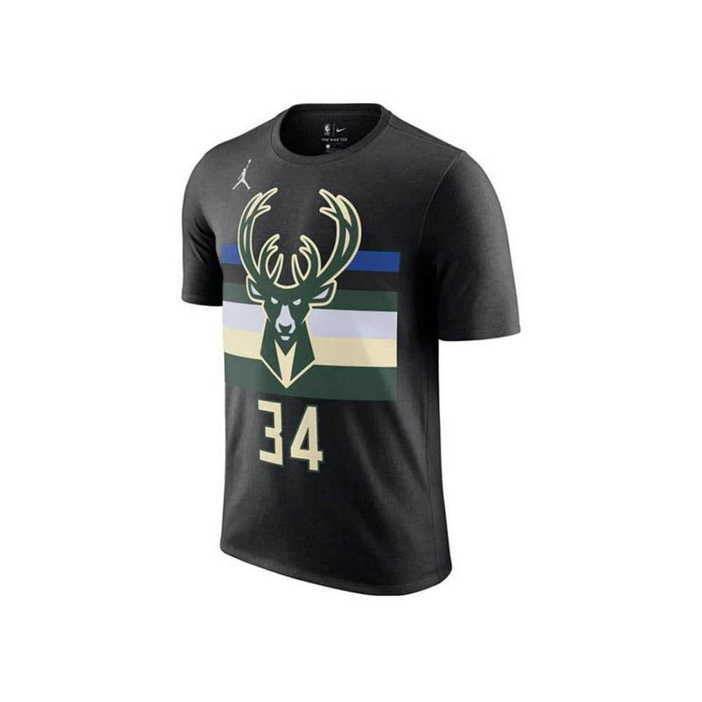 Milwaukee Bucks Jordan Kids Name T-Shirt Giannis Antetokounmpo 'Black'