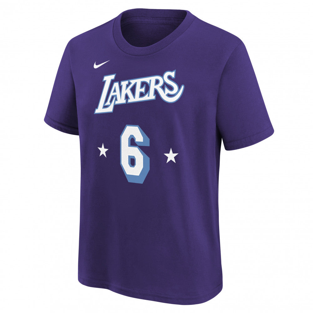 NIKE PRACTISE NBA KIDS' T-SHIRT EZ2B7BBKU-LAKERS NBX Purple 