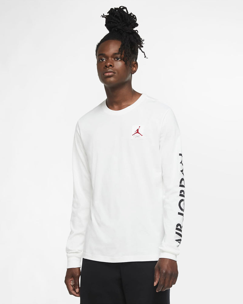 Jordan AJ4 Men's Long-Sleeve Graphic T-Shirt 'White'