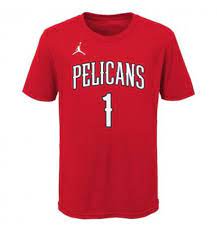 New Orleans Pelicans Jordan Kids Name T-Shirt Zion Williamson 'Red'