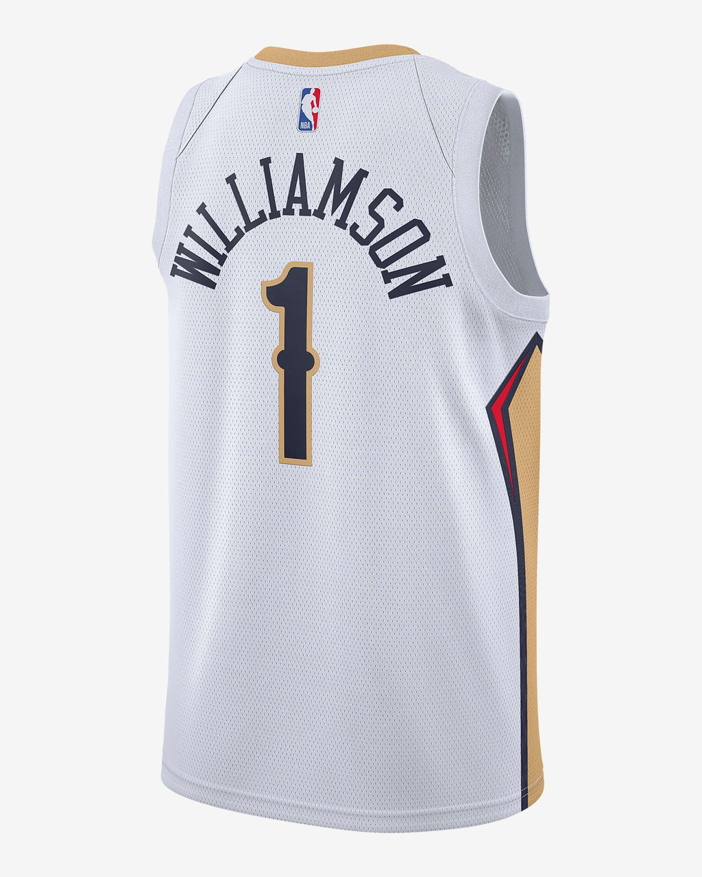 Zion Williamson Pelicans Association Edition 2020 Nike NBA Swingman Jersey 'White/Gold'